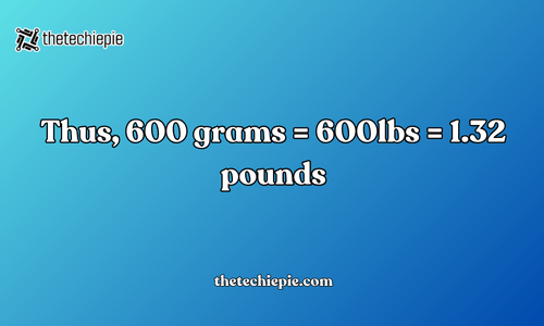 Formula For Converting 600 Grams To Pounds