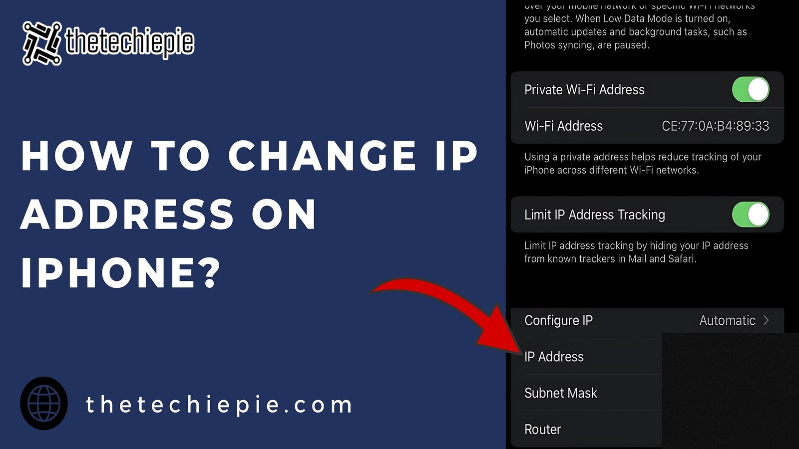 How to Change IP Address on iPhone