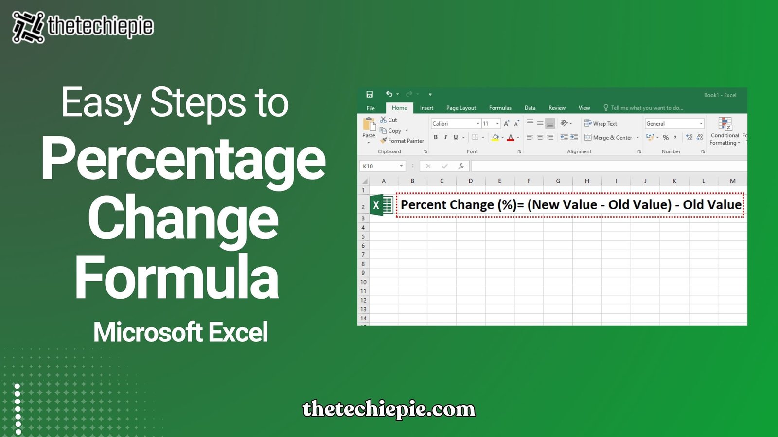 Percentage Change Formula In Excel