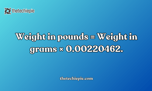 Formula For Converting 600 Grams To Pounds