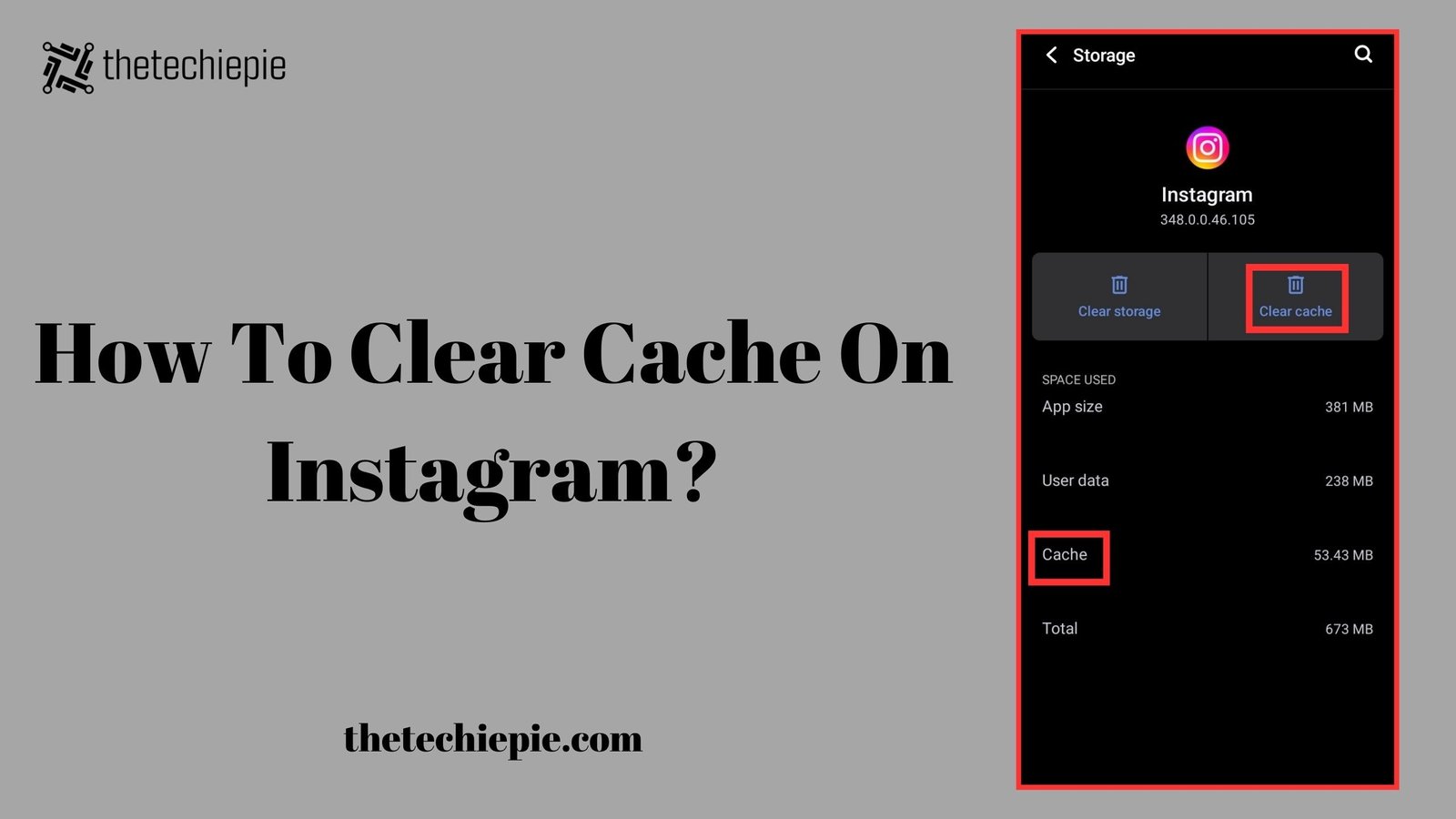 how to clear cache on instagram