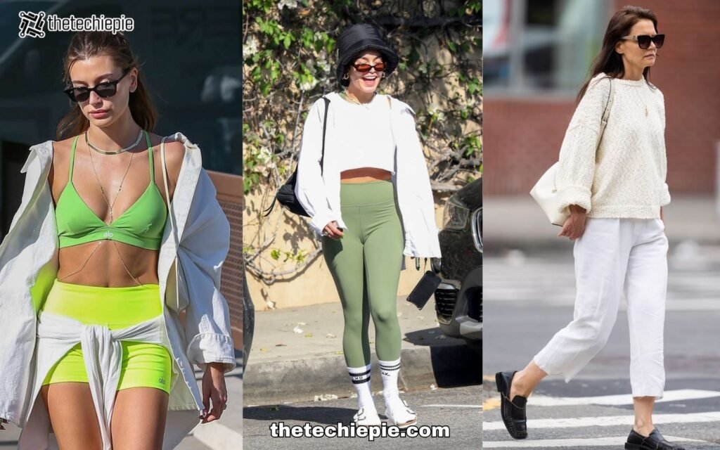 Celebrities Flaunt Linen Top and Workout Pants